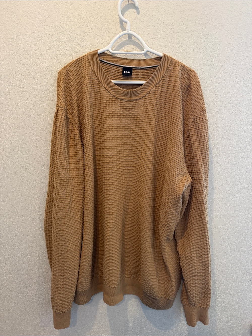 BOSS Men's Imberto Textured Sweater